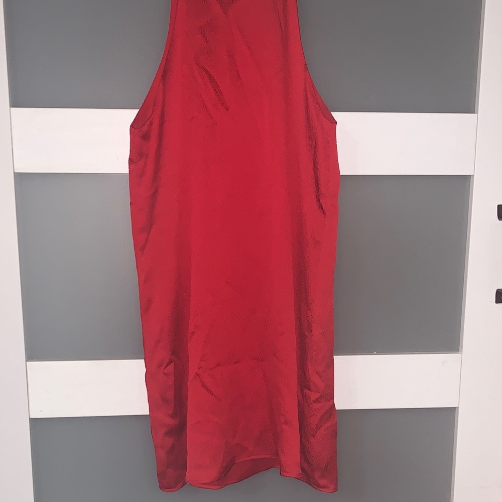 Tyche Red Sleeveless Dress